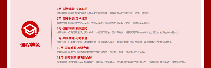 锦上添“华”月度“题”升计划课程特色