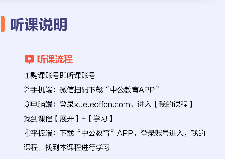 听课说明