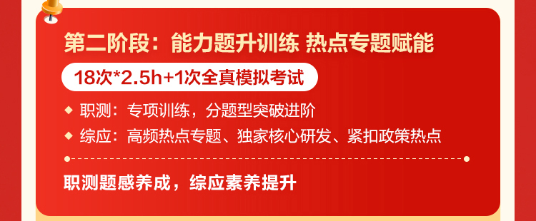 第二阶段：能力题升训练热点专题赋能