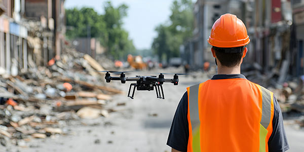 无人机在地震救援