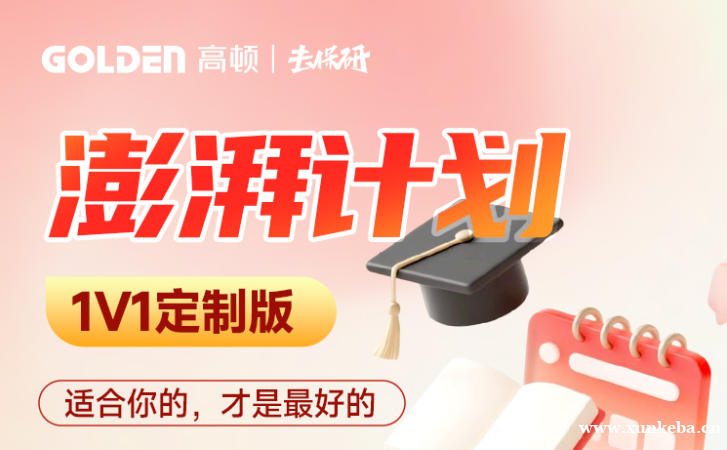 广州高顿·去保研-澎湃计划定制版-1V1专属定制,更适合你的